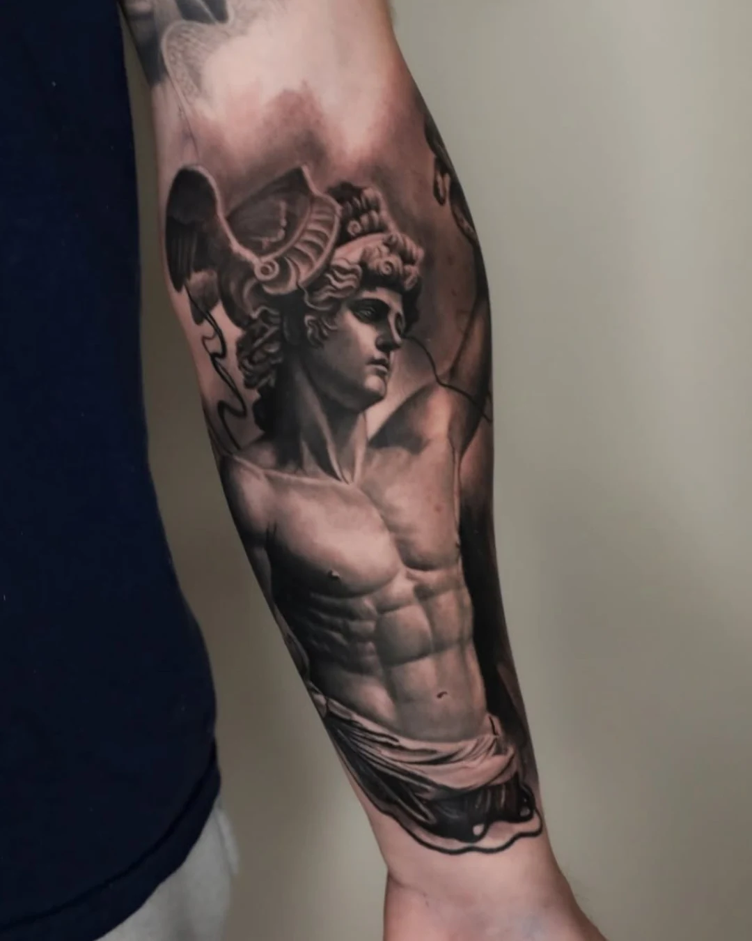 black and grey arm tattoo black and grey arm tattoo