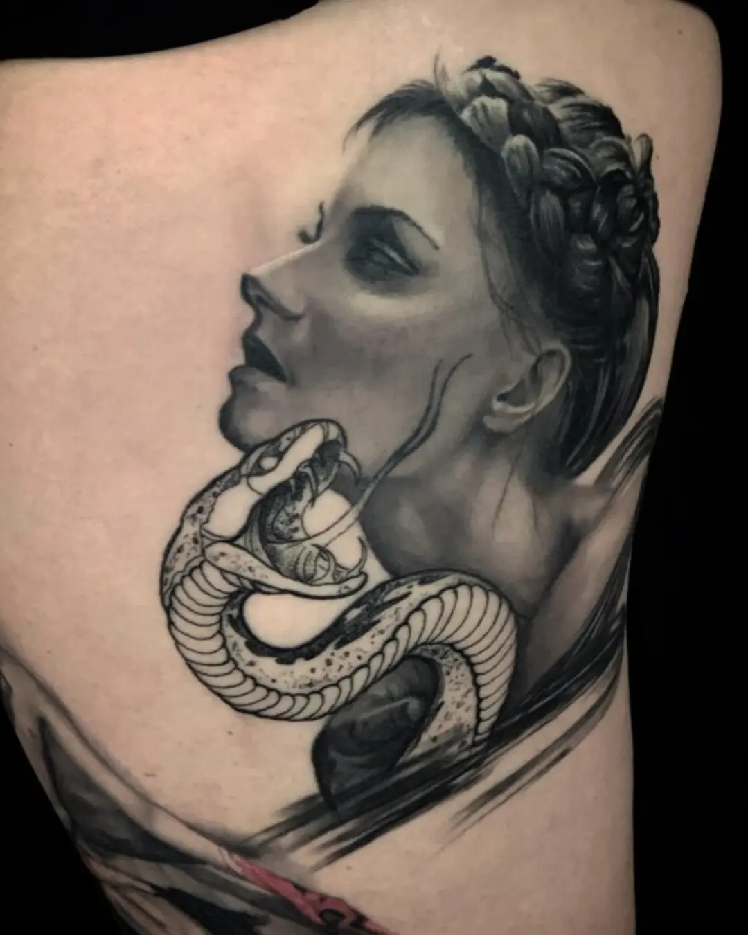 black and grey back tattoo black and grey back tattoo