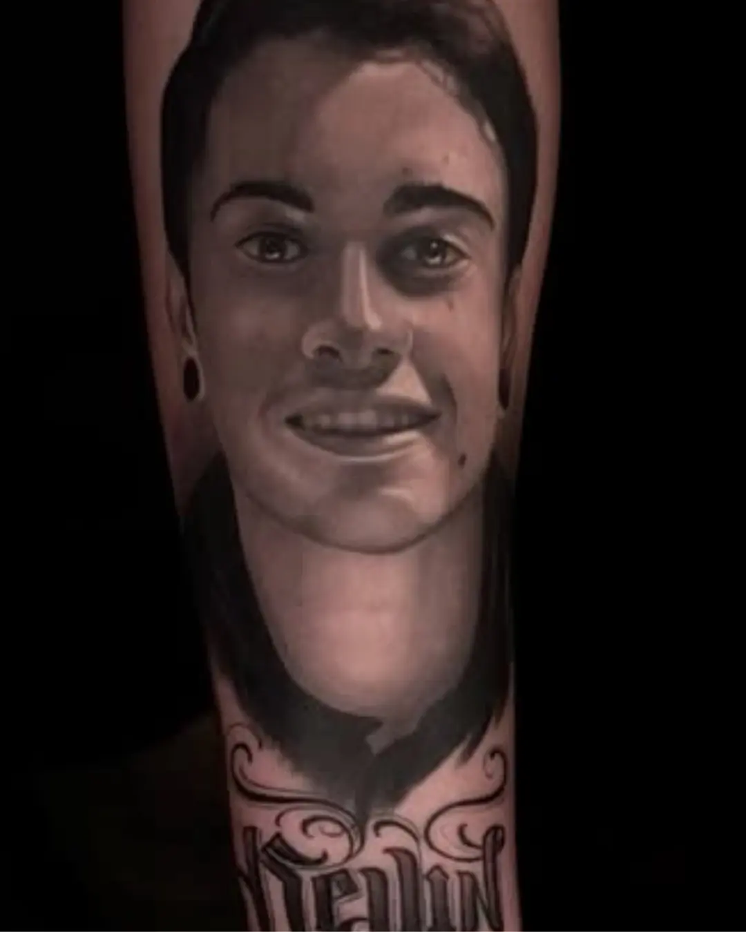 Shaded grey portrait designs Chicago perfect Portrait Tattoos Chicago