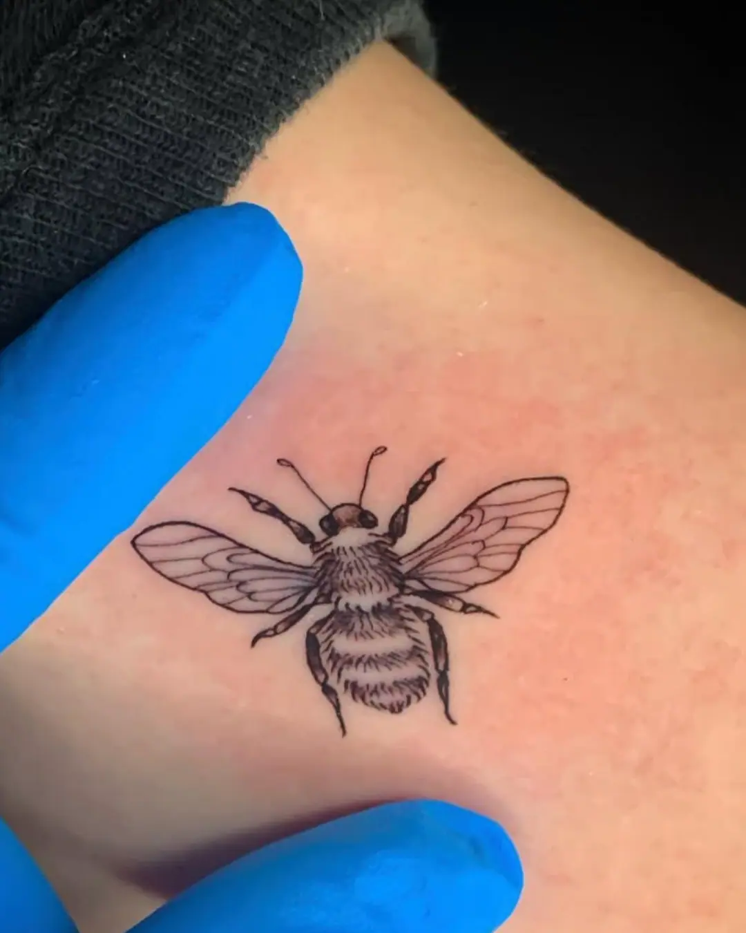 Animal tattoo Chicago Bee tattoo sacred symbol of mystery and good fortune on arm Animal tattoo Chicago Bee tattoo sacred symbol of mystery