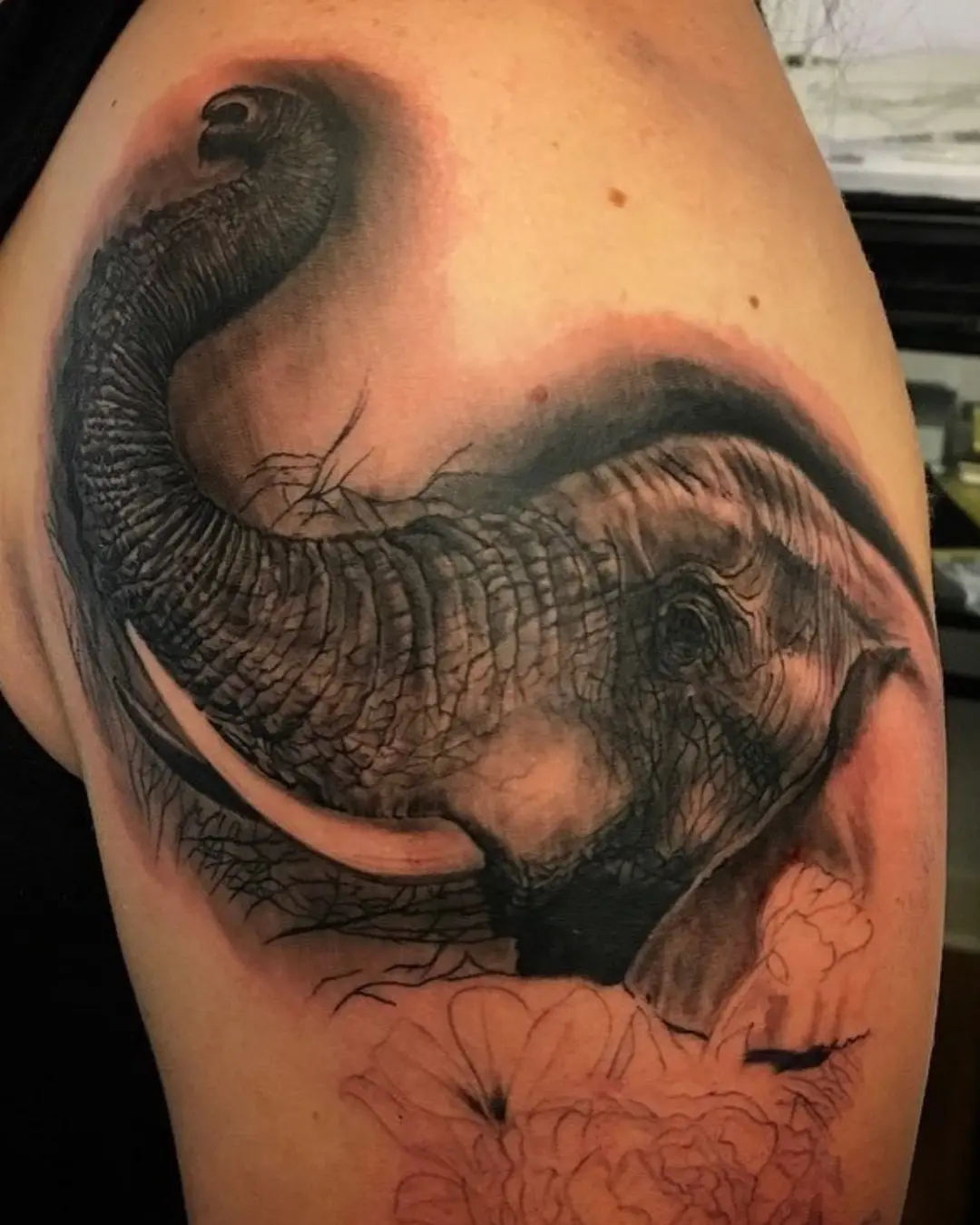 Animal tattoo Chicago elephant tattoo for wisdom and family prosperity in pet portrait style Animal tattoo Chicago owl tattoo symbolic of wisdom and spirituality at Black Atlas Studios Animal tattoo Chicago owl tattoo representing magical prosperity and sacred fortune Animal tattoo Chicago owl tattoo evoking intuition and spiritual prosperity in geometric style Animal tattoo Chicago owl tattoo fortune-bringing with sacred mystery in realistic design Animal tattoo Chicago owl tattoo spirituality and wisdom in wildlife symbolic motif
