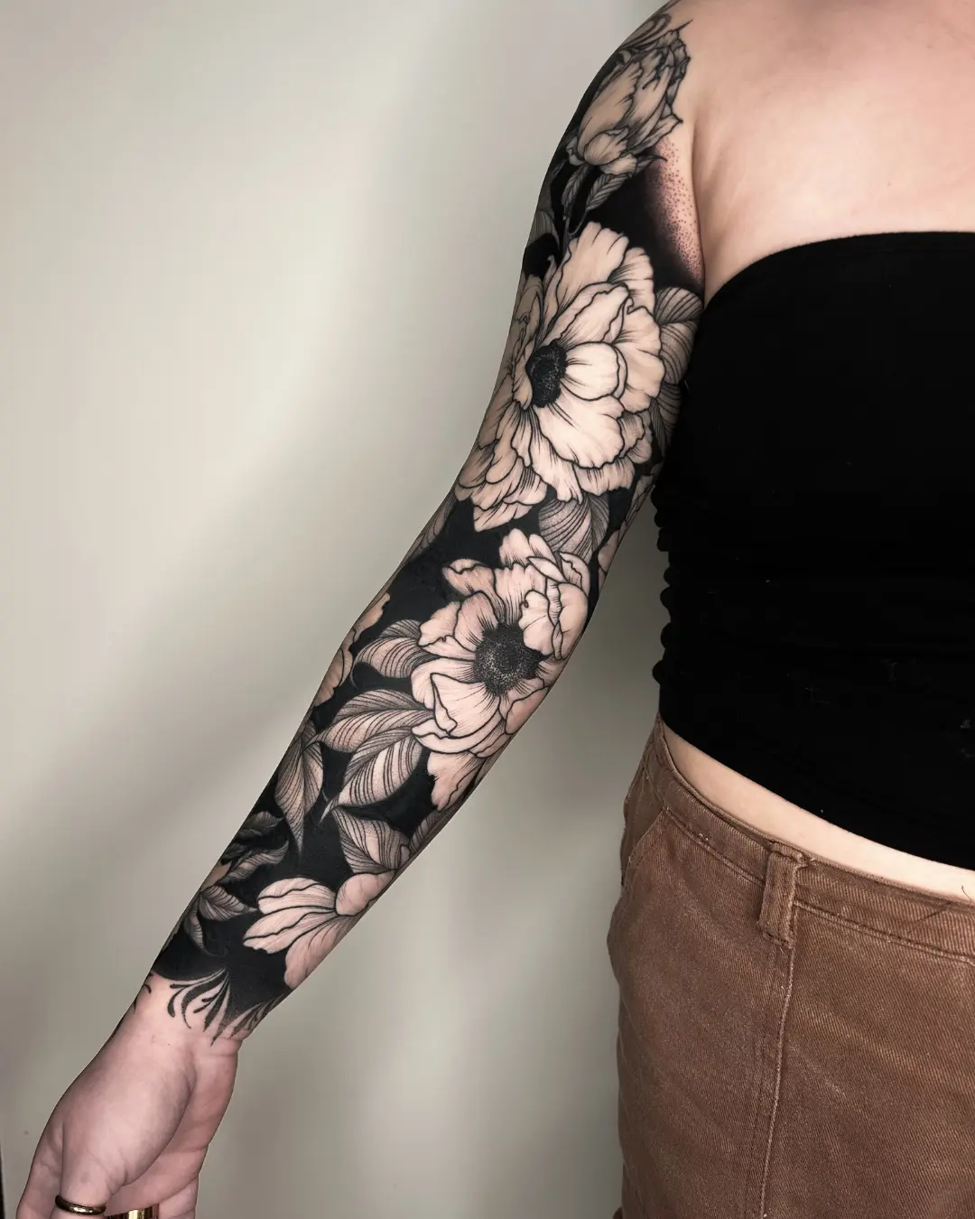 Crystal Thorns tattoo Chicago elegant ornamental tattoo design